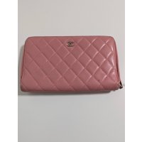 CHANELラウンドファスナー長財布ラムスキン651