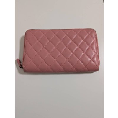 画像2: CHANELラウンドファスナー長財布ラムスキン651
