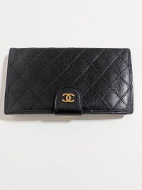 CHANELガマ口長財布 ビコローレキャビアスキン652