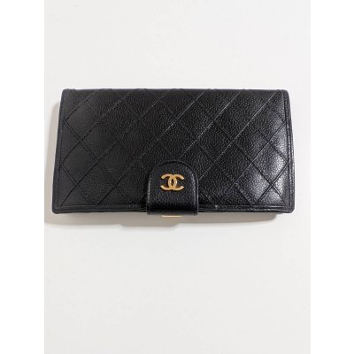 画像1: CHANELガマ口長財布 ビコローレキャビアスキン652