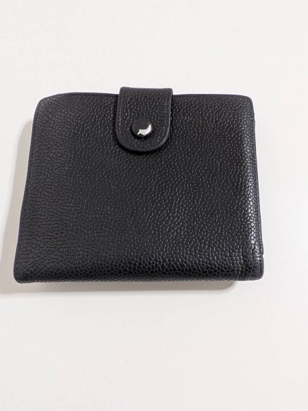 画像2: CHANELWホック財布キャビアスキン647 (2)