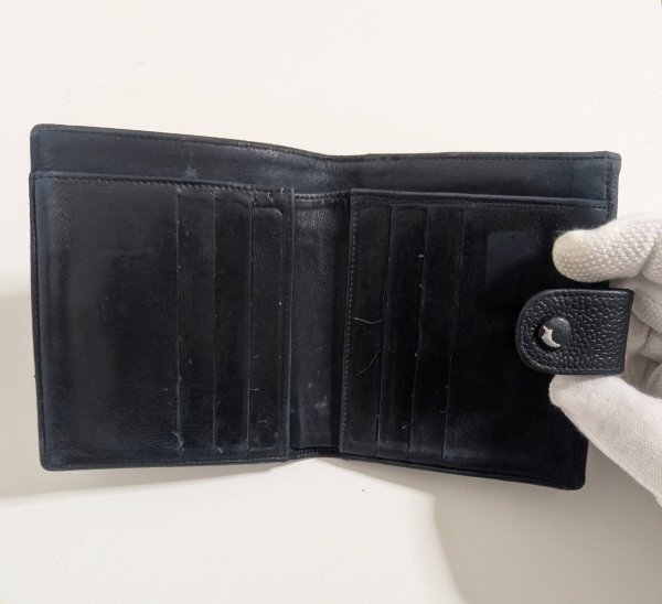 画像3: CHANELWホック財布キャビアスキン647 (3)