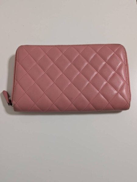 画像2: CHANELラウンドファスナー長財布ラムスキン651 (2)