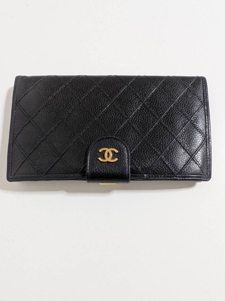 画像1: CHANELガマ口長財布 ビコローレキャビアスキン652 (1)