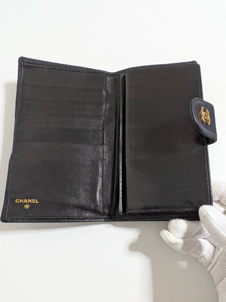 画像3: CHANELガマ口長財布 ビコローレキャビアスキン652 (3)
