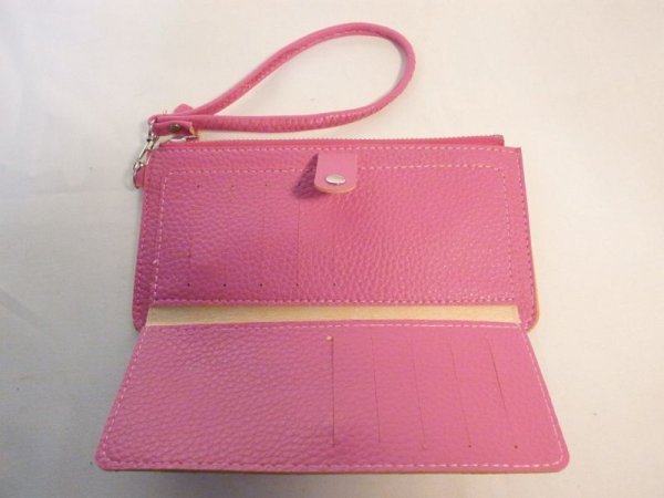 画像4: ストラップ付き長財布 ピンク 165 (4)