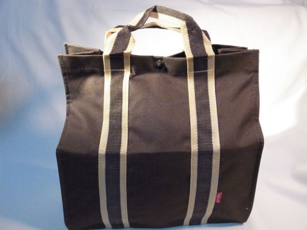 画像2: トートバック バイカラー ブラウン  185 (2)