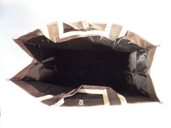 画像4: トートバック バイカラー ブラウン  185 (4)