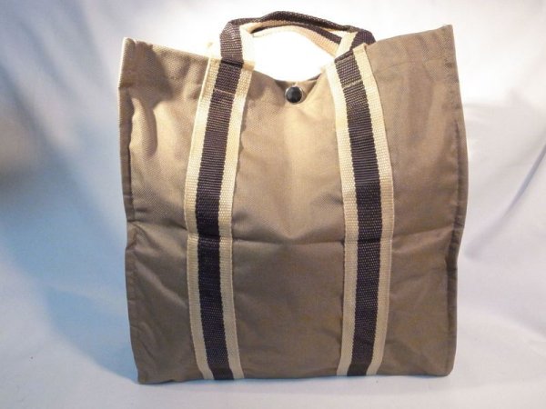 画像1: トートバック バイカラー ベージュ  181 (1)