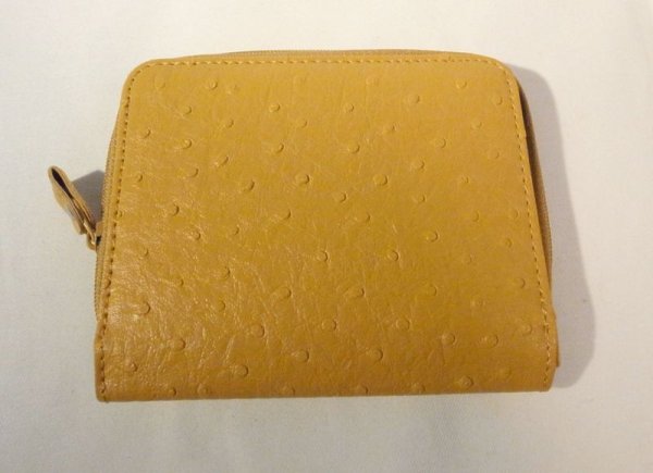 画像2: ラウンドファスナー二つ折り財布 イエロー 240 (2)