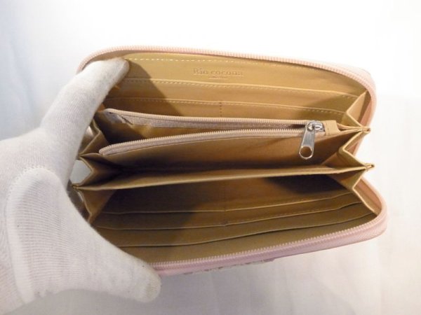 画像4: ラウンドファスナー長財布 ベージュピンク 235 (4)