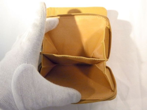 画像6: ラウンドファスナー二つ折り財布 イエロー 240 (6)
