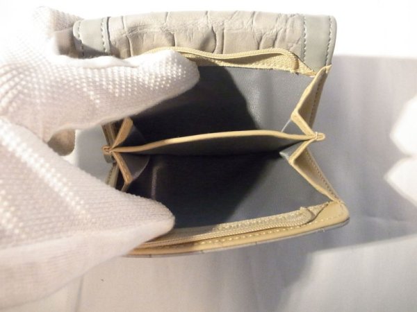 画像4: 二つ折り財布 ライトグレー 427 (4)