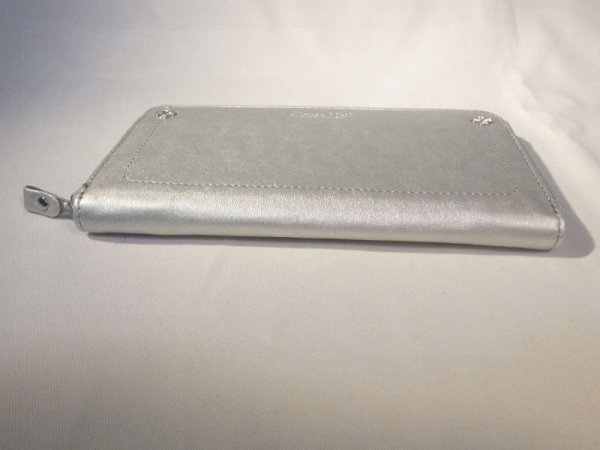 画像3: ラウンドファスナー長財布 シルバー 421 (3)