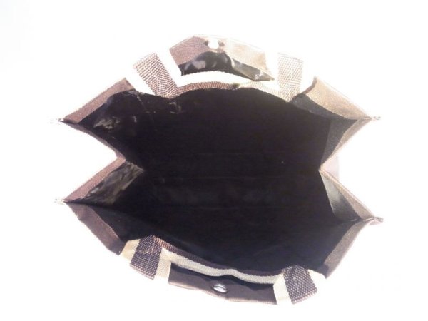 画像4: トートバック バイカラー ブラウン  438 (4)