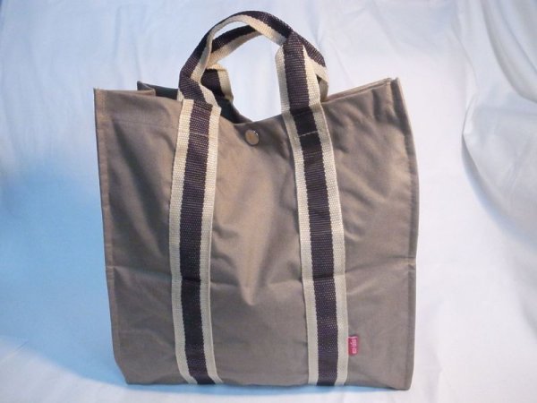 画像2: トートバック バイカラー ベージュ  451 (2)