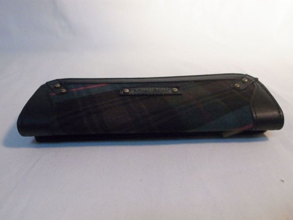 画像3: 長財布　グレー×モスグリーンチェック　506 (3)